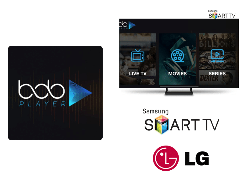 Installieren BOB Player App auf Samsung Smart TV und LG Smart TV